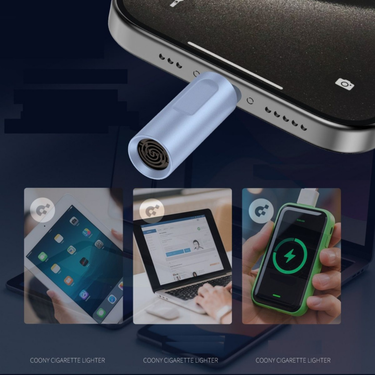 Type-C mobile phone cigarette lighter