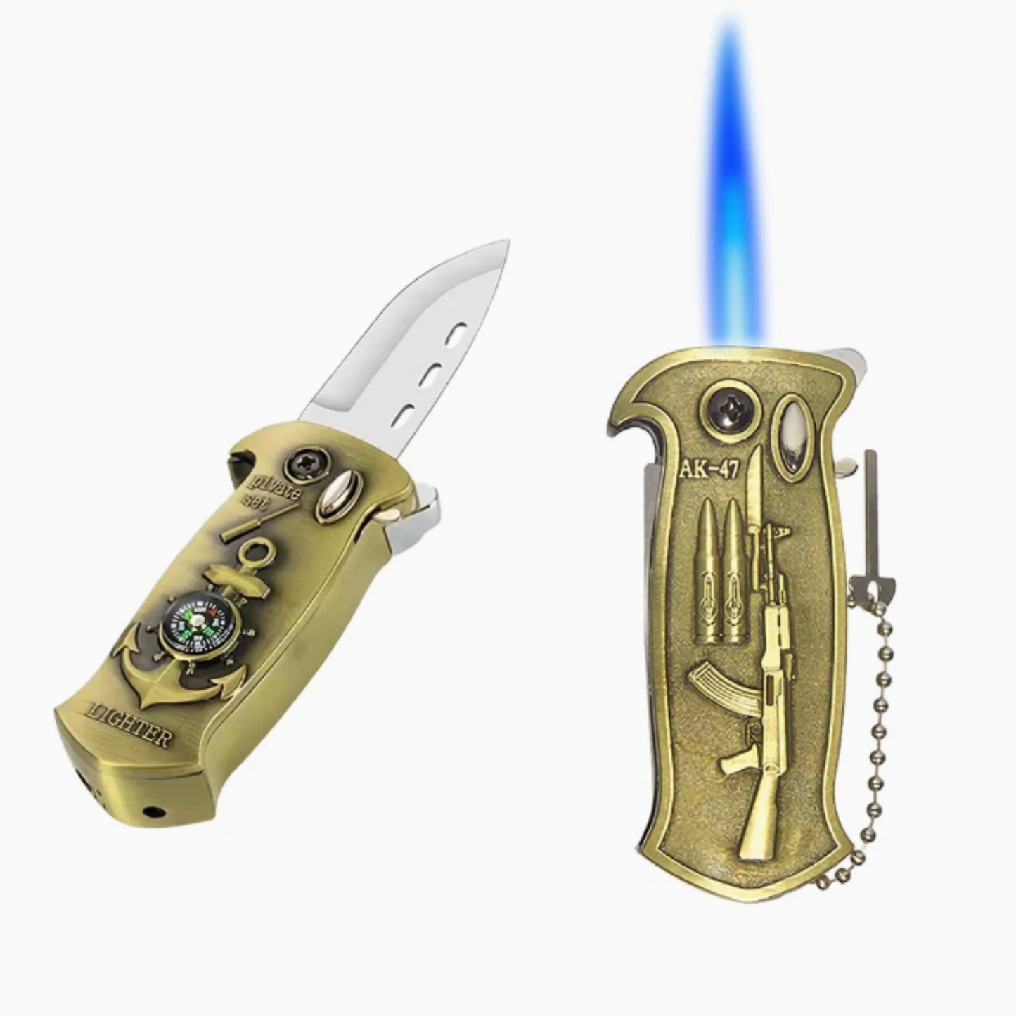 Flame Heavy Duty Metal Lighter