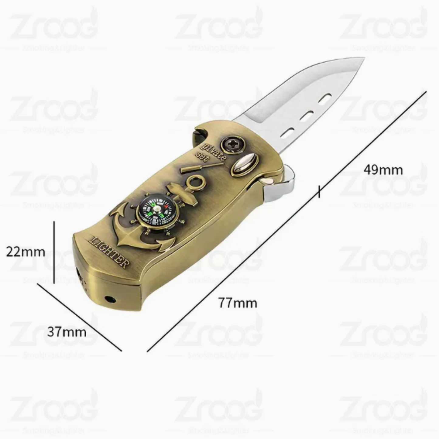 Flame Heavy Duty Metal Lighter