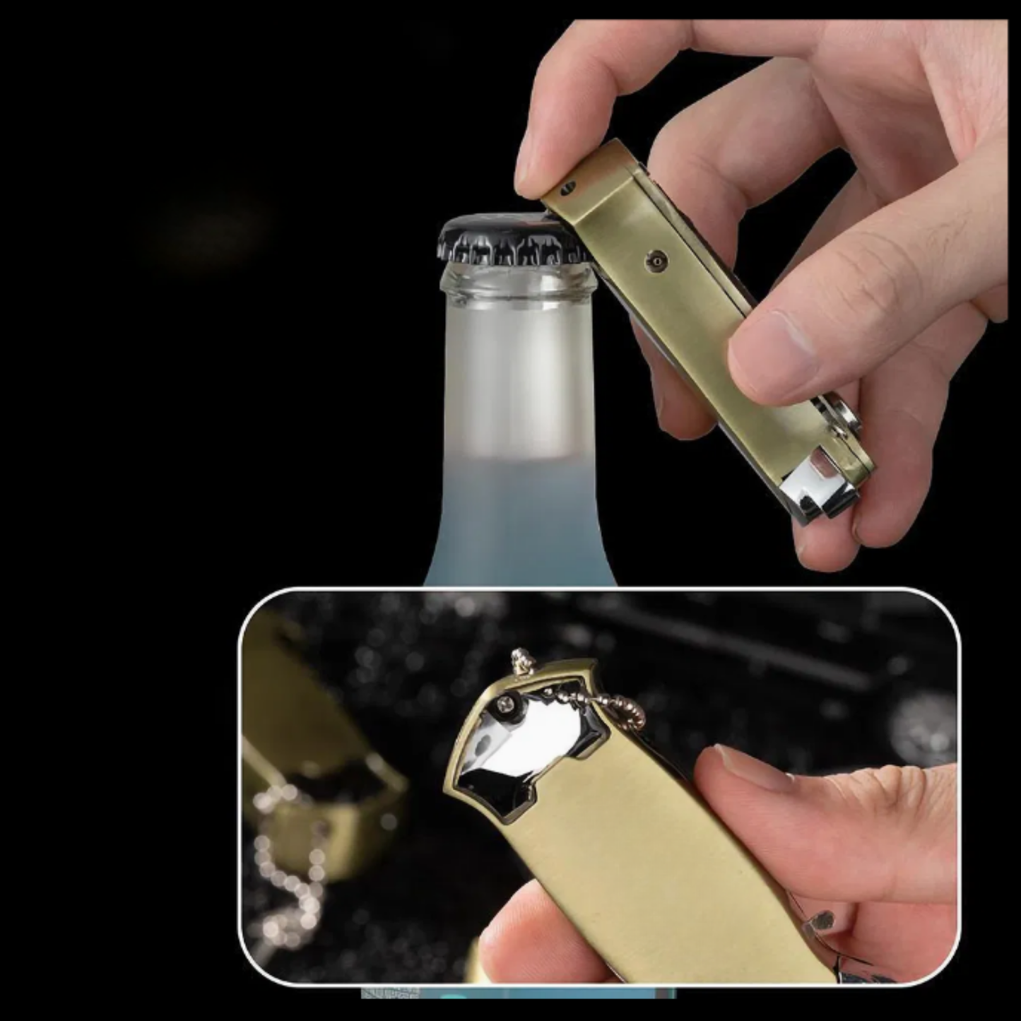 Flame Heavy Duty Metal Lighter