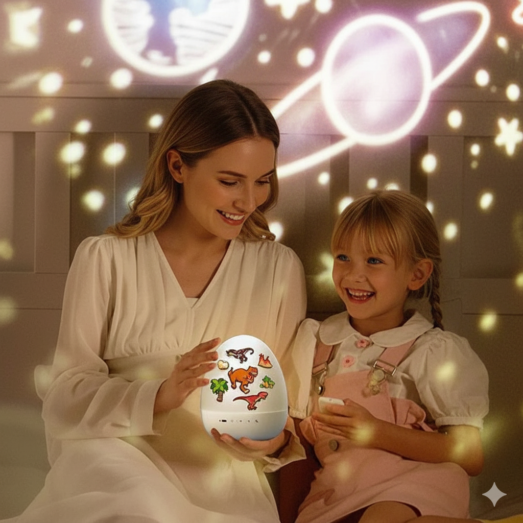 Dinosaur Egg Night Light Projector