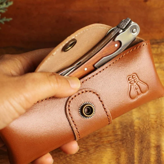 Wine Opener with Leather Pouch