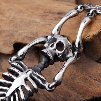 Halloween-themed skull bracelet