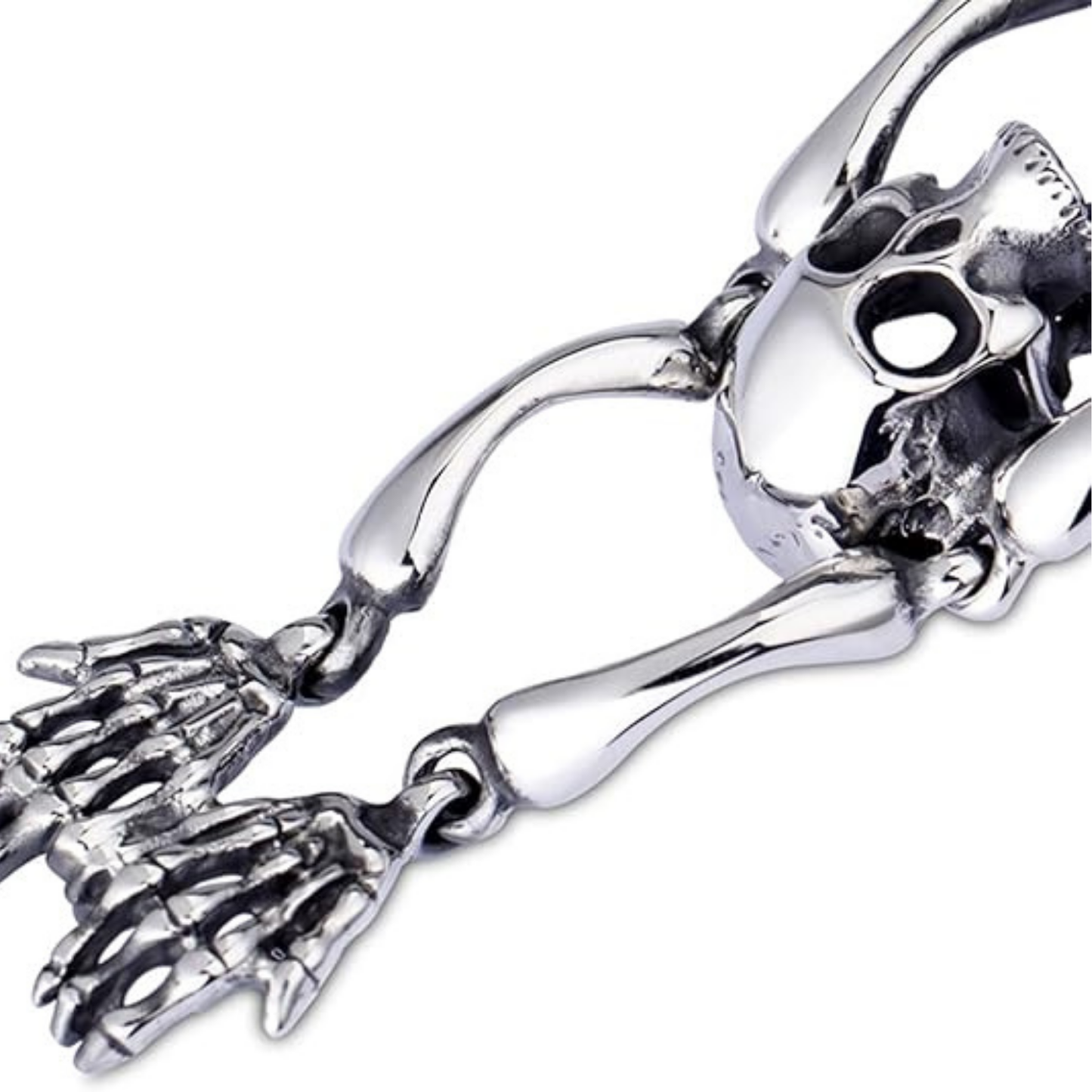 Halloween-themed skull bracelet