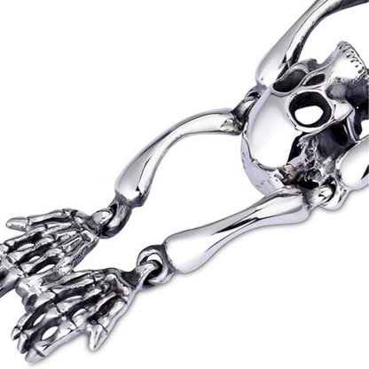 Halloween-themed skull bracelet