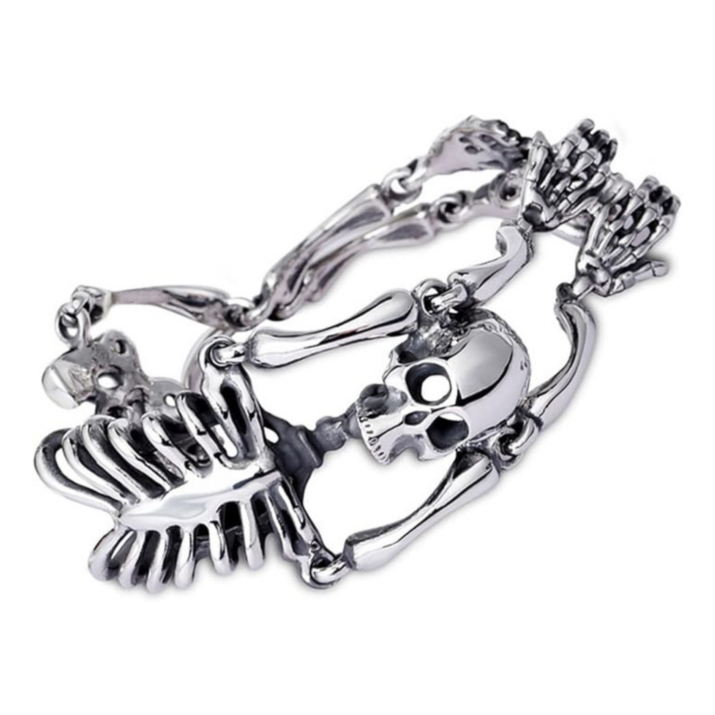 Halloween-themed skull bracelet