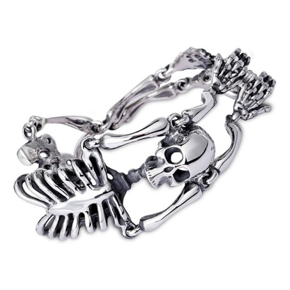 Halloween-themed skull bracelet