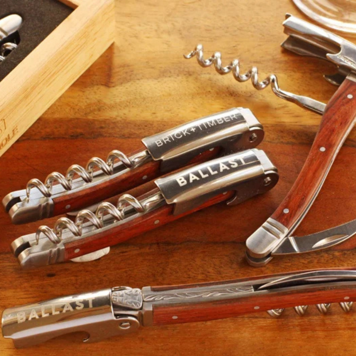 Wine Opener with Leather Pouch