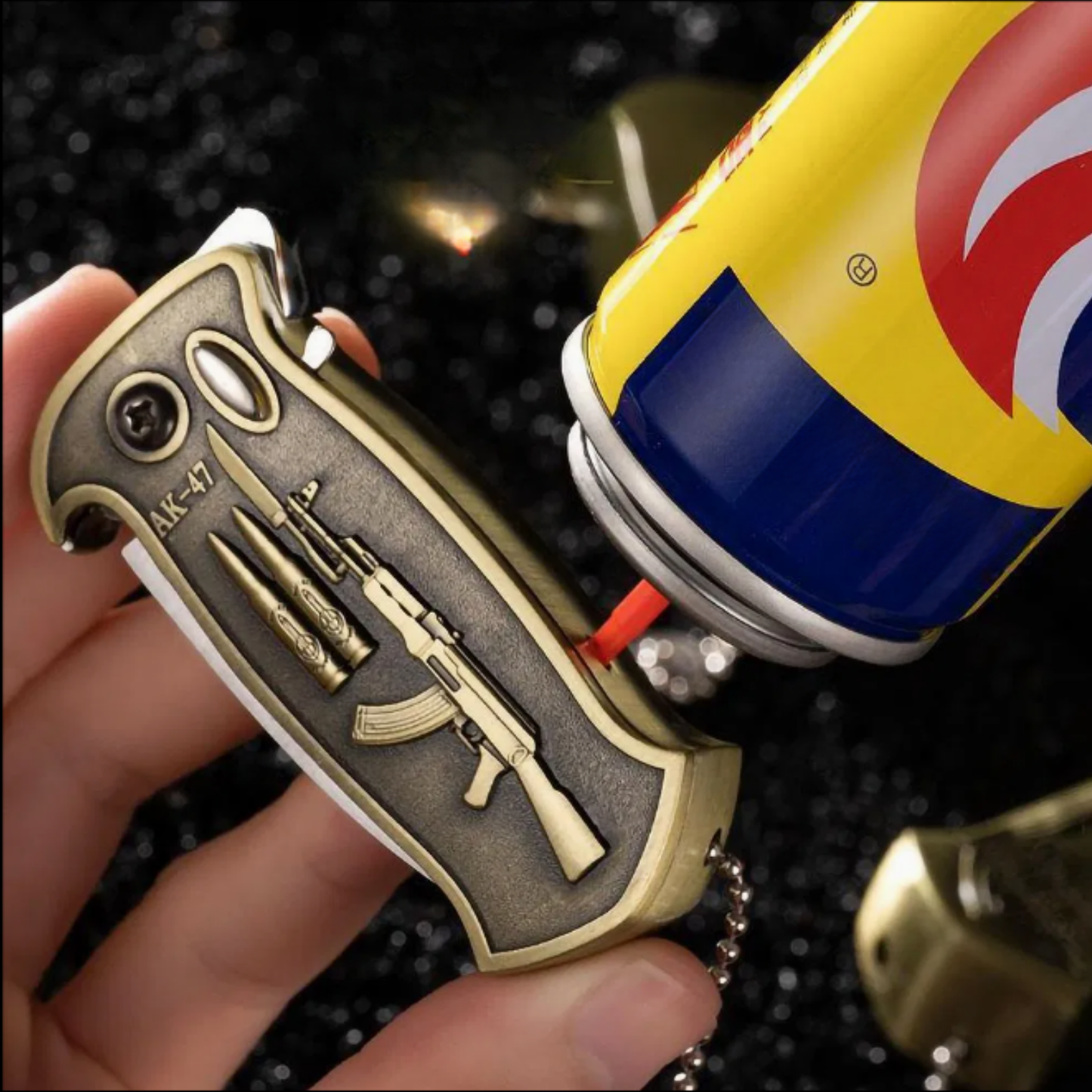 Flame Heavy Duty Metal Lighter