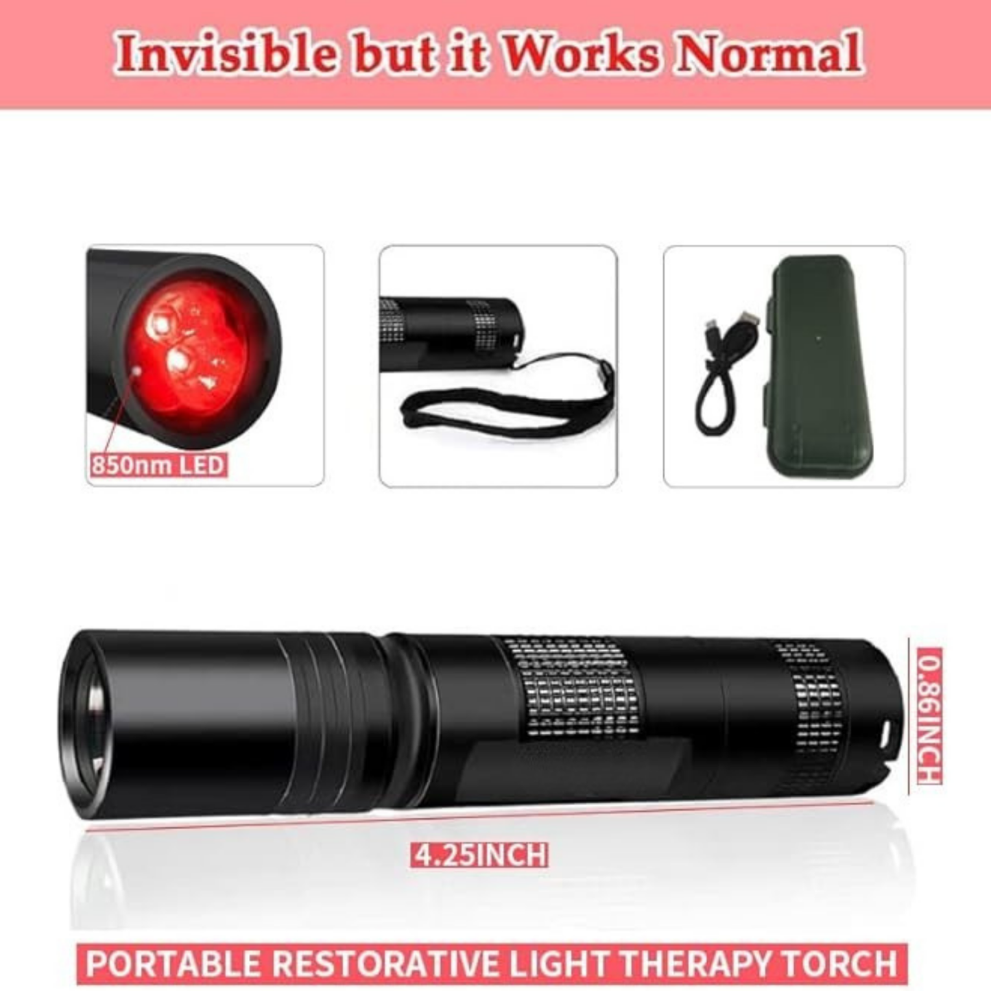 Red Light Therapy Eye Massager
