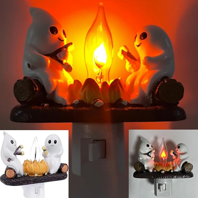 Ghost Campfire Flickering Night Light