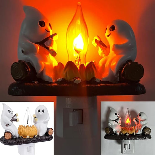 Ghost Campfire Flickering Night Light