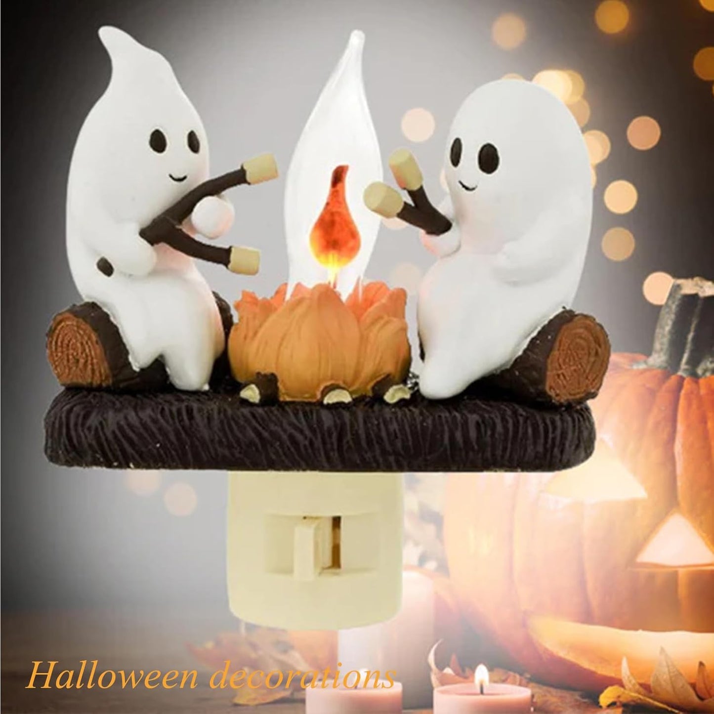 Ghost Campfire Flickering Night Light