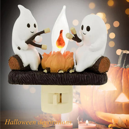 Ghost Campfire Flickering Night Light