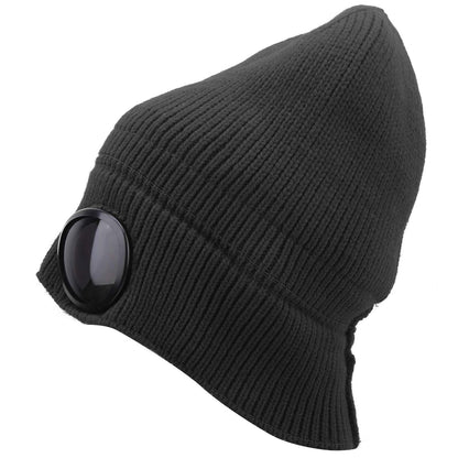 Goggles Lens Design Beanie Hat