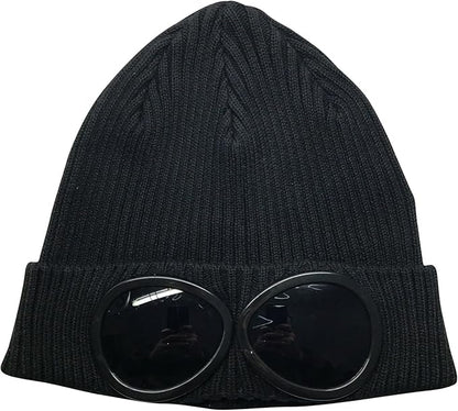 Goggles Lens Design Beanie Hat