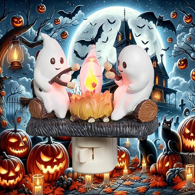 Ghost Campfire Flickering Night Light