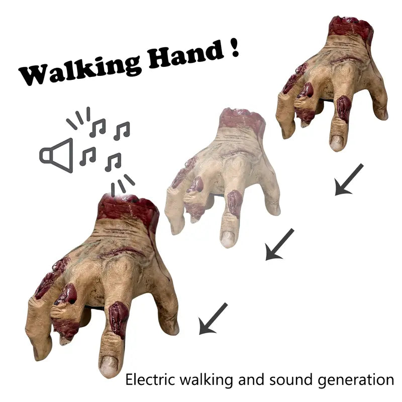 Self-walking and Sounding Hands