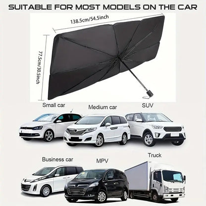 Car Front Window Heat Protective Umbrella