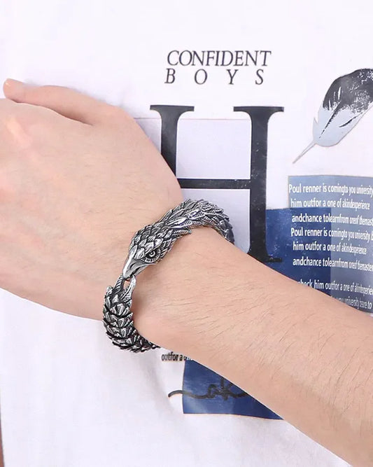 Vintage Eagle Titanium Steel Bracelet