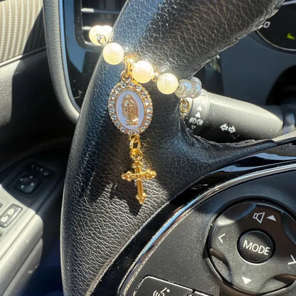 Steering Wheel Rosary-Virgin