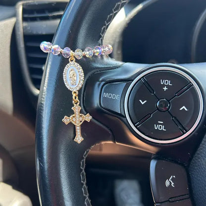 Steering Wheel Rosary-Virgin