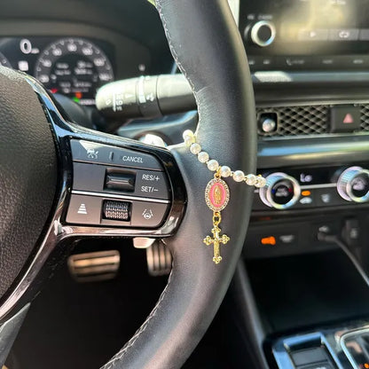 Steering Wheel Rosary-Virgin